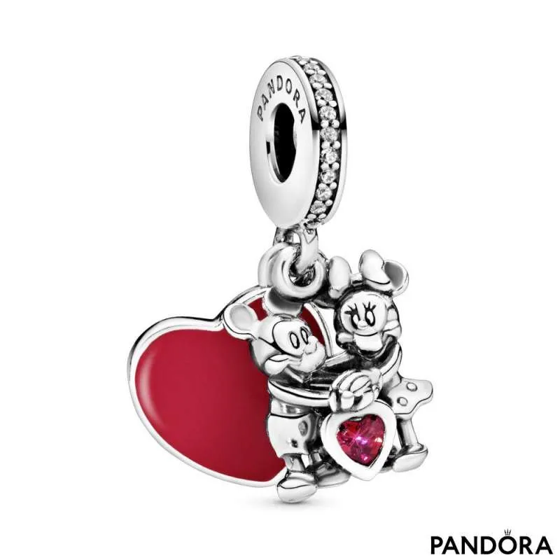 Disney Mickey Mouse & Minnie Mouse Love Dangle Charm | PANDORA