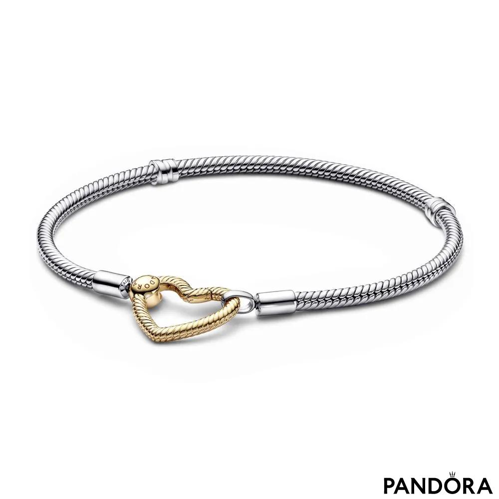 Romantic Snake Bracelet With Love CZ Diamonds For Pandora Bvla Jewelry 925  Sterling Silver And Rose Gold Plated With Box From A_center, $17.83 |  DHgate.Com