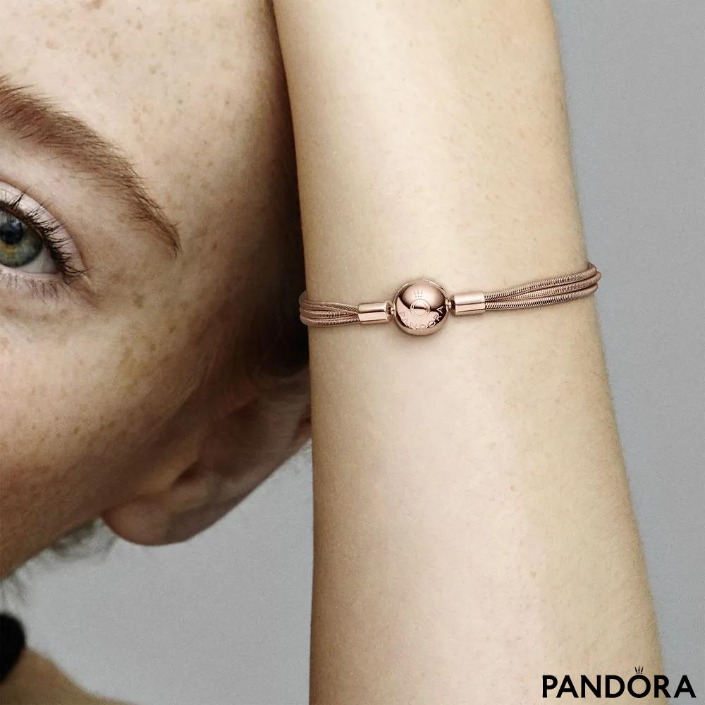 Pandora Reflexions Multi Snake Chain Bracelet NEW in Rose Gold - Etsy