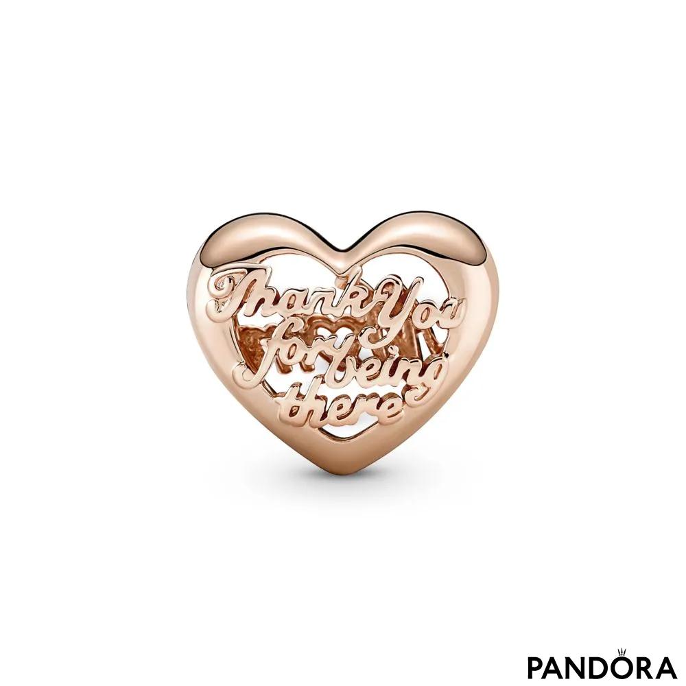 Love You Family Heart Charm - Pandora Rose, PANDORA