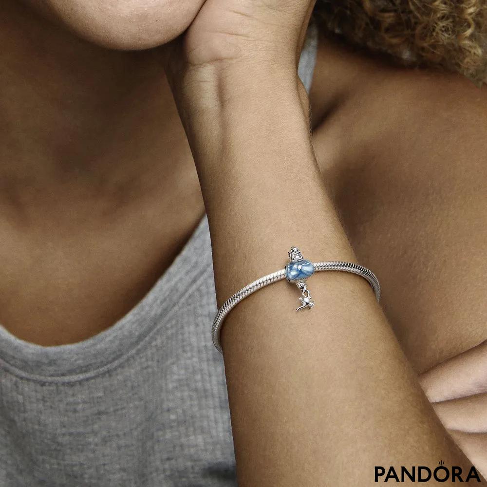 Pandora Disney Aladdin & Princess Jasmine Clasp Bangle Bracelet Size 9'' |  eBay