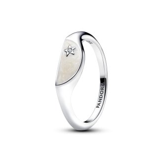 Polovični pečatni prstan Pandora ME z emajlom